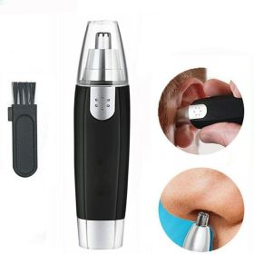 Electric Nose Ear Hair Trimmer Eyebrow Shaver Clipper Groomer Cleaner Unisex Electric Nose Hair Trimmer Portable Ear Hair Removal Painless Nose Hair C