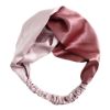 Pink Color Matching Headband Knotted Wide Hairband Hair Ribbon Hair Accessories Hair Wrap