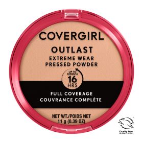 COVERGIRL Outlast Extreme Wear Pressed Powder, Face Powder, Natural, 0.38 Fl Oz , Full Coverage