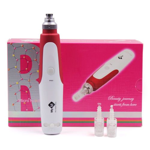 MYM Electric Derma Pen Stamp Auto MicroNeed1e Roller 2x 12Pin Cartridges MYM Electric Derma Pen Stamp Auto MicroNeed1e Roller 2x 12Pin Cartridges