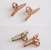 Hair Claw Clip, Elegant Metal Claw Clip, Large Jaw Clip Hair Clamp, Red