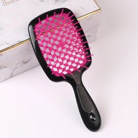 Womens Hair Massage Scalp Brush Reduce Hair Loss And Dandruff 1 Scalp Massage Wide Tooth Air Cushion Comb High Quality Comb Comb (Color: Red)